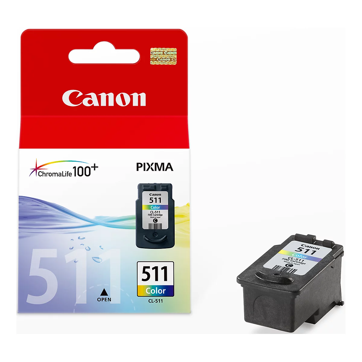 Original Canon Tintenpatrone CL-511 CMY, Einzelpack, Tri-Colour
