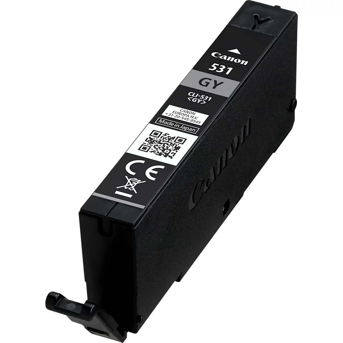 Original Canon Tintenpatrone CLI-531 GY (6122C001), bis zu 515 Seiten, Einzelpack, grau