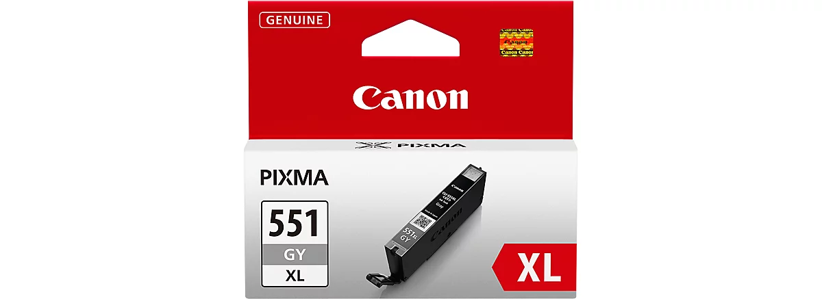 Original Canon Tintenpatrone CLI-551GY XL, Einzelpack, grau