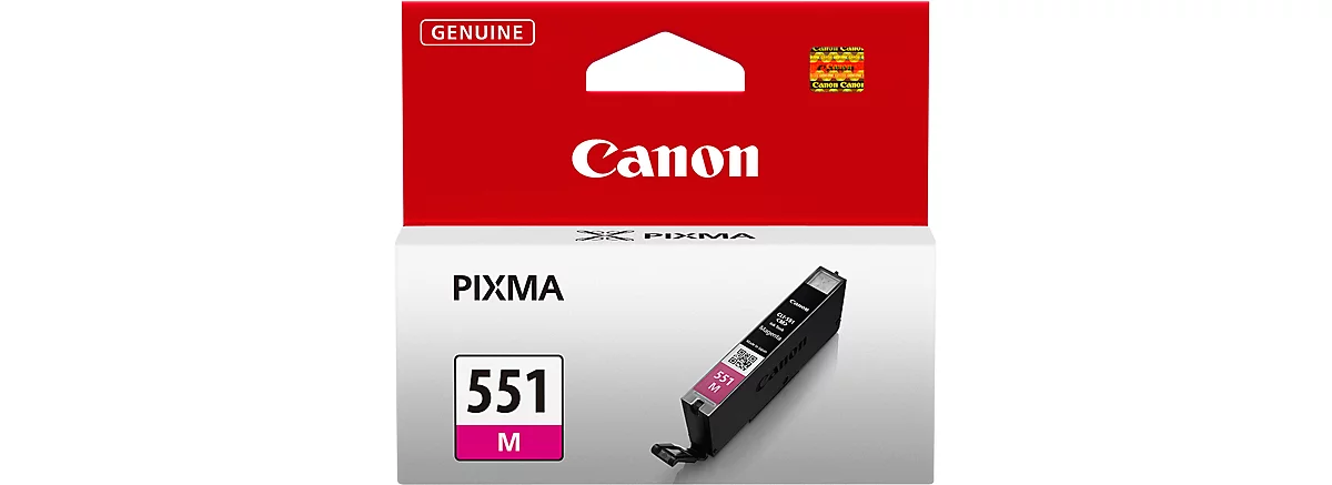 Original Canon Tintenpatrone CLI-551M, Einzelpack, magenta
