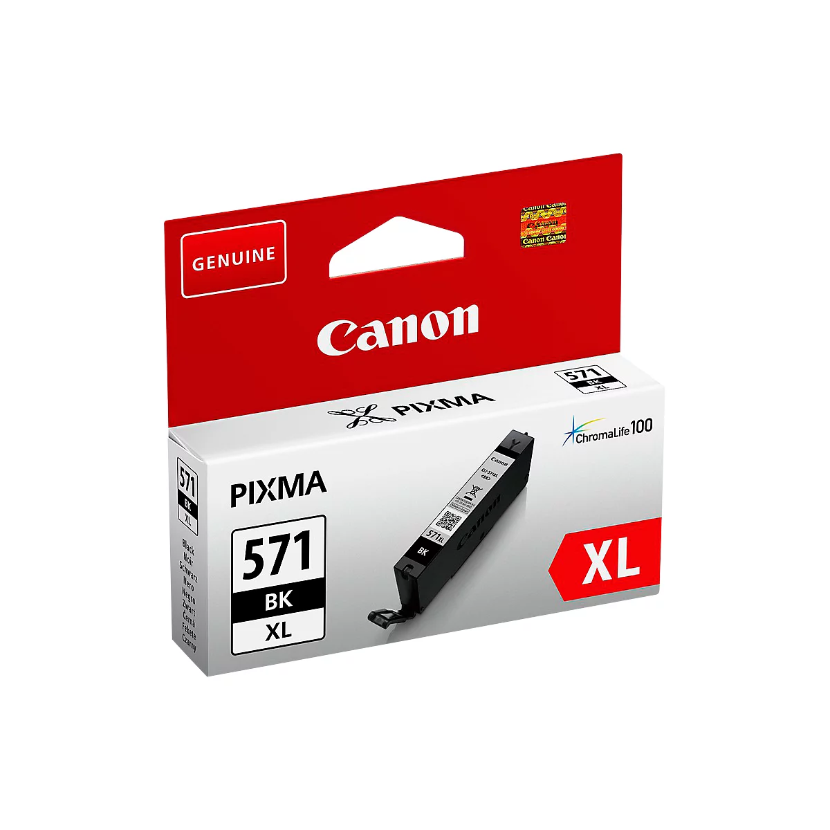 Original Canon Tintenpatrone CLI-571BK XL, Einzelpack, schwarz