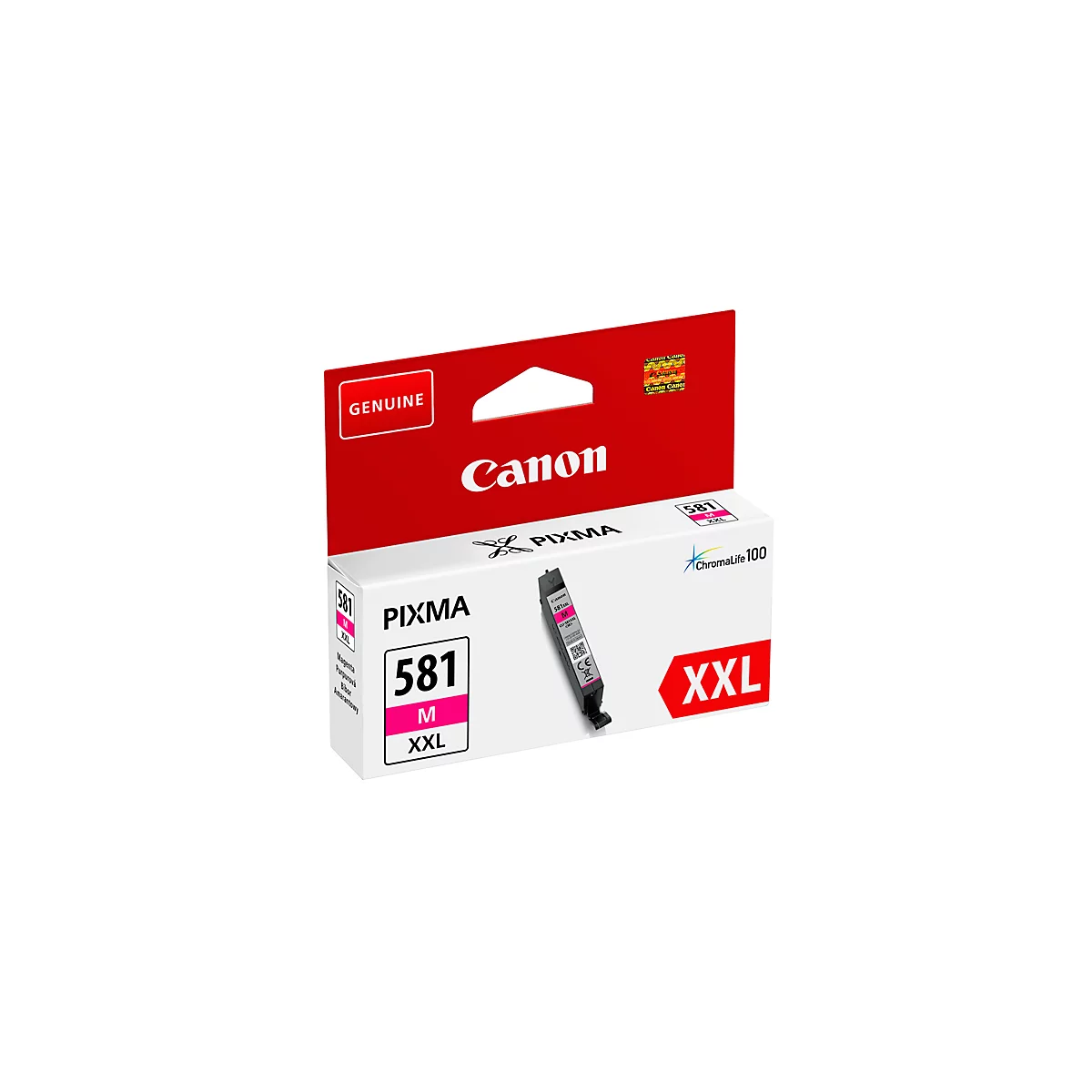 Original Canon Tintenpatrone CLI-581XXL M, Einzelpack, magenta