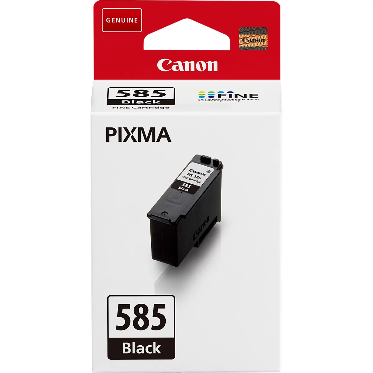 Original Canon Tintenpatrone PG-585 (6205C001), bis zu 180 Seiten, Einzelpack, schwarz