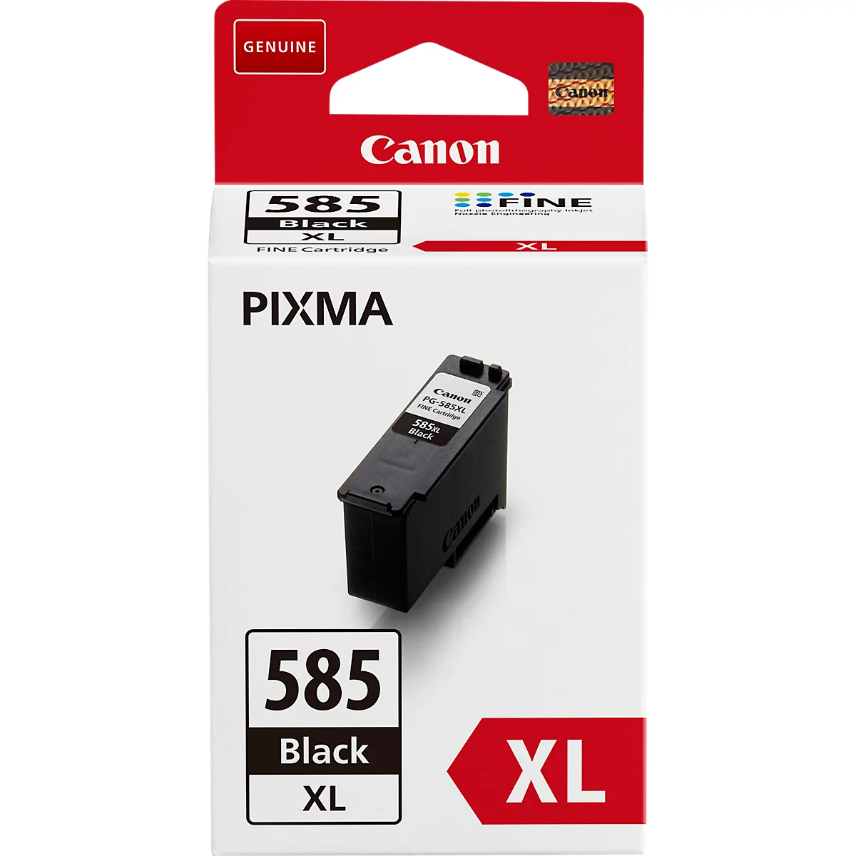 Original Canon Tintenpatrone PG-585 XL (6204C001), bis zu 300 Seiten, Einzelpack, schwarz