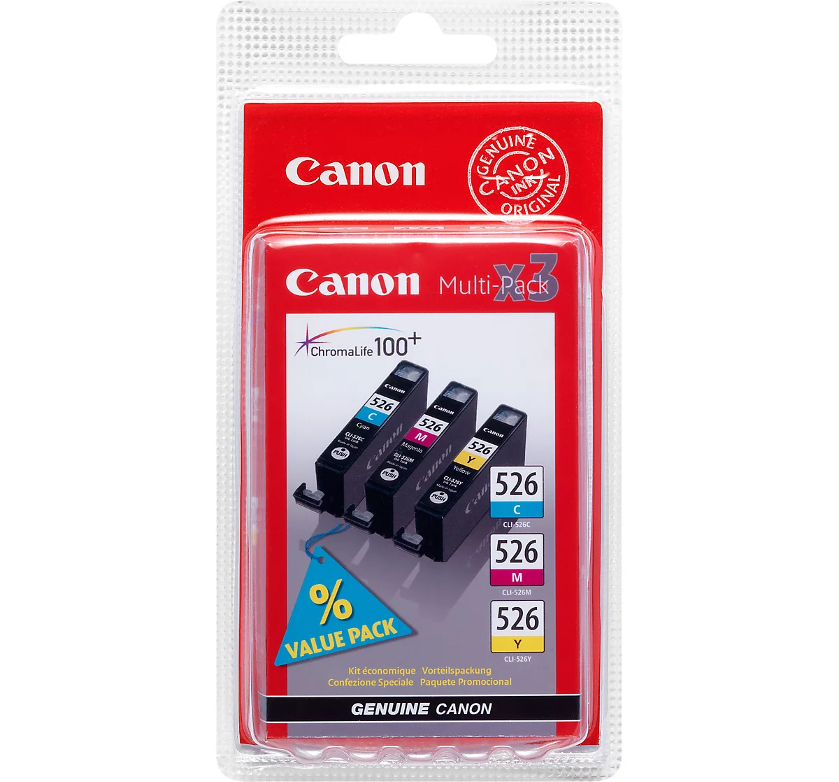 Sparpaket 3 Stück Canon Tintenpatronen CLI-526 cyan/magenta/gelb günstig  kaufen | Schäfer Shop