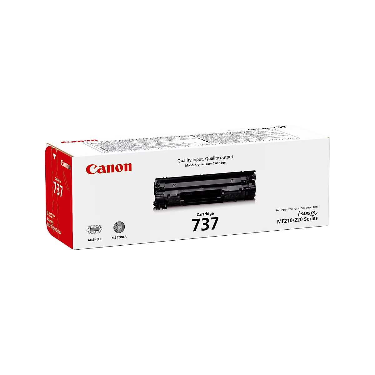 Original Canon Toner 737, Einzelpack, schwarz