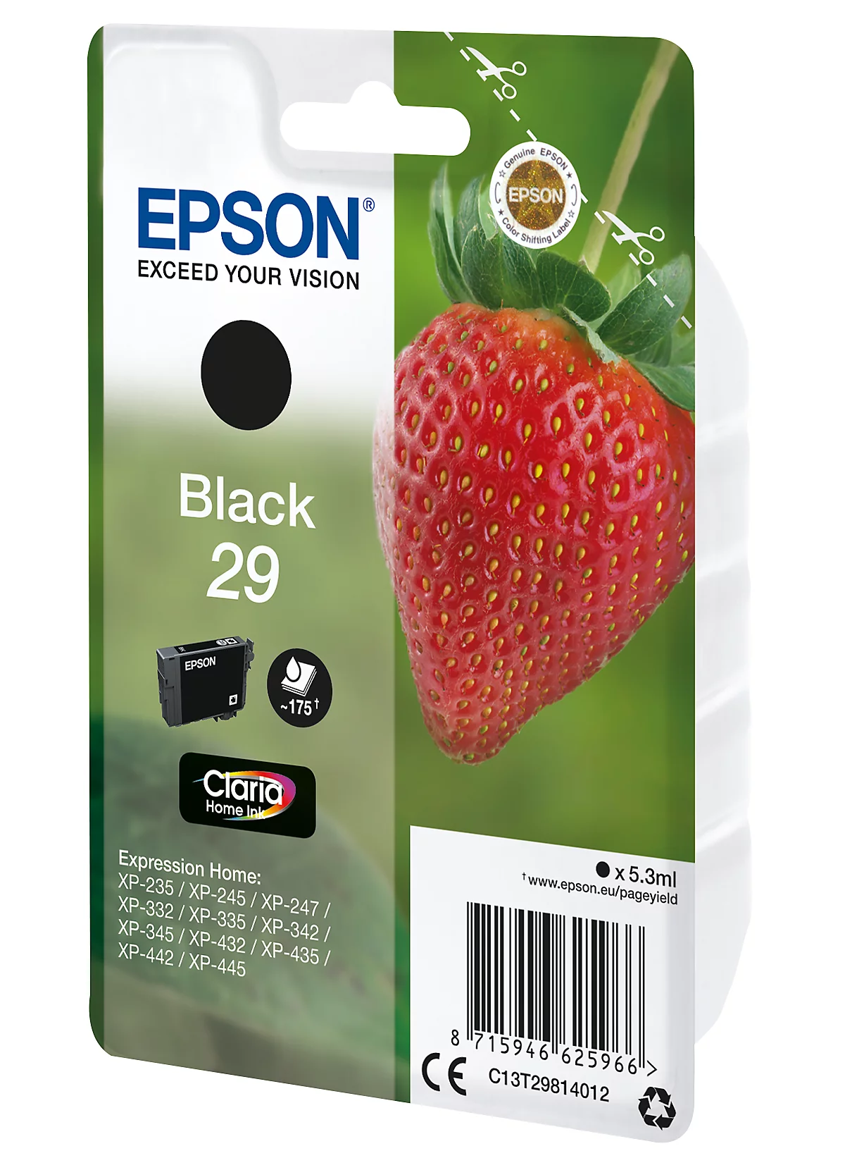 Original Epson Tintenpatrone 29, Einzelpack, schwarz