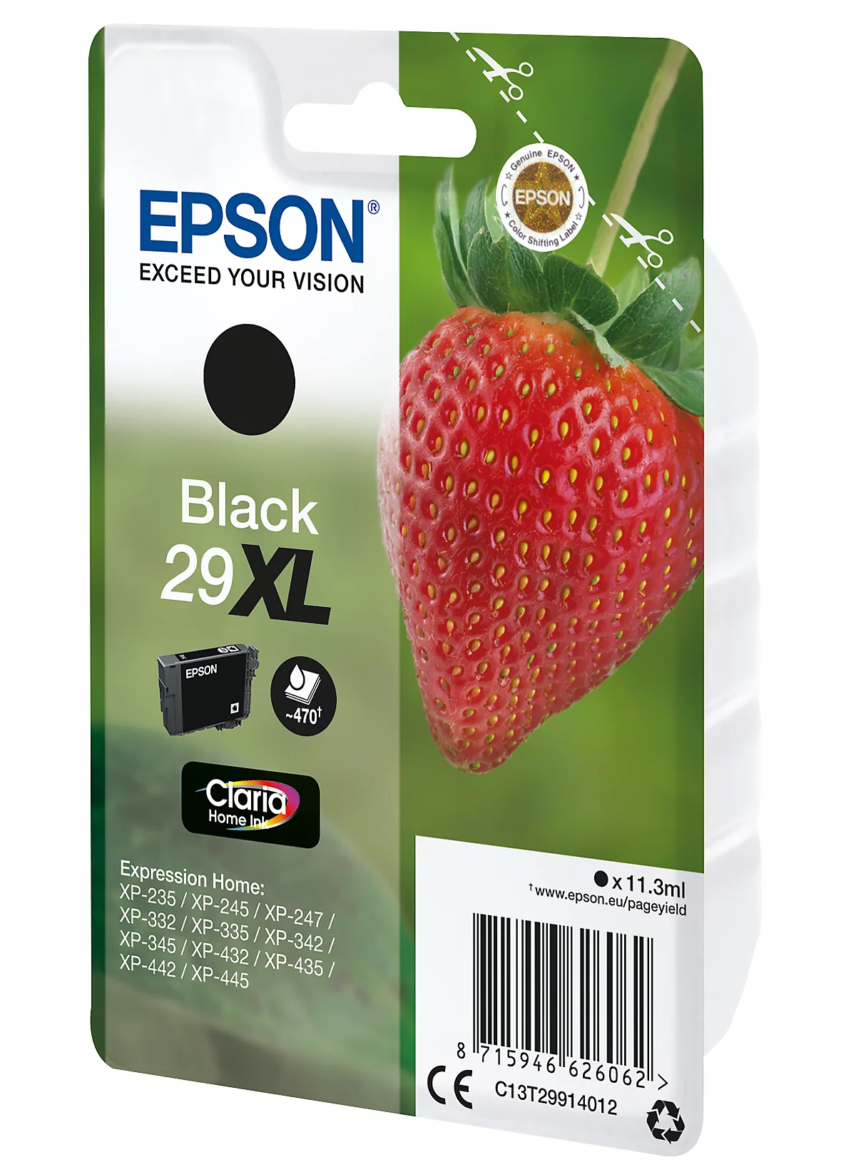 Original Epson Tintenpatrone 29XL, Einzelpack, schwarz