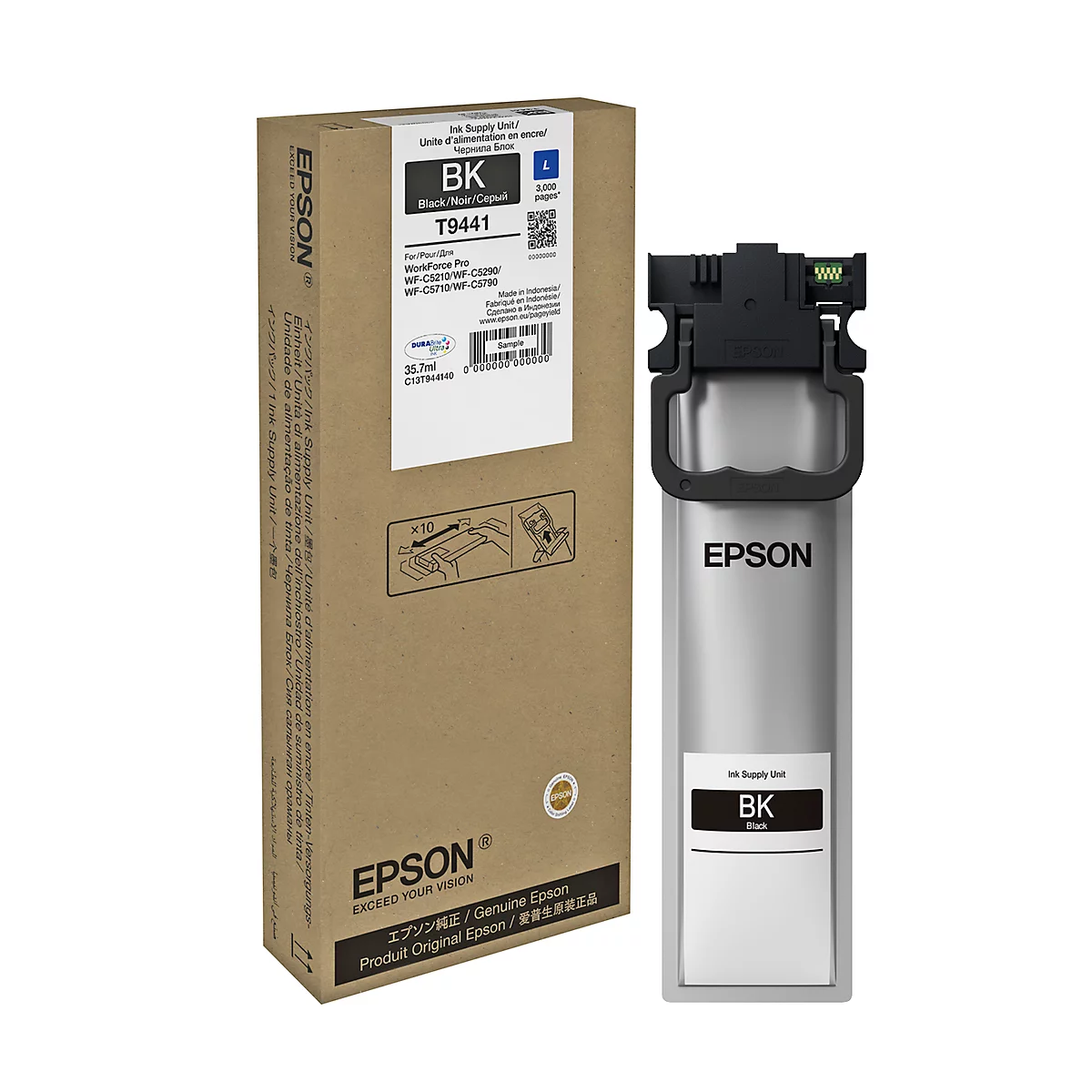 Original Epson Tintenpatrone T9441, Einzelpack, schwarz