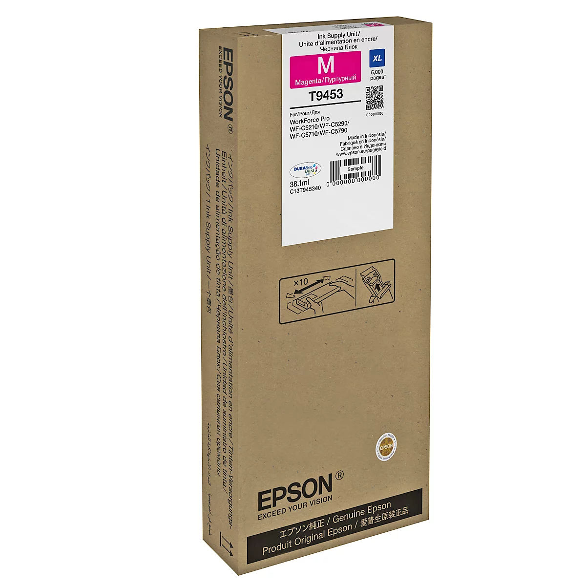 Original Epson Tintenpatrone T9453, Einzelpack, magenta