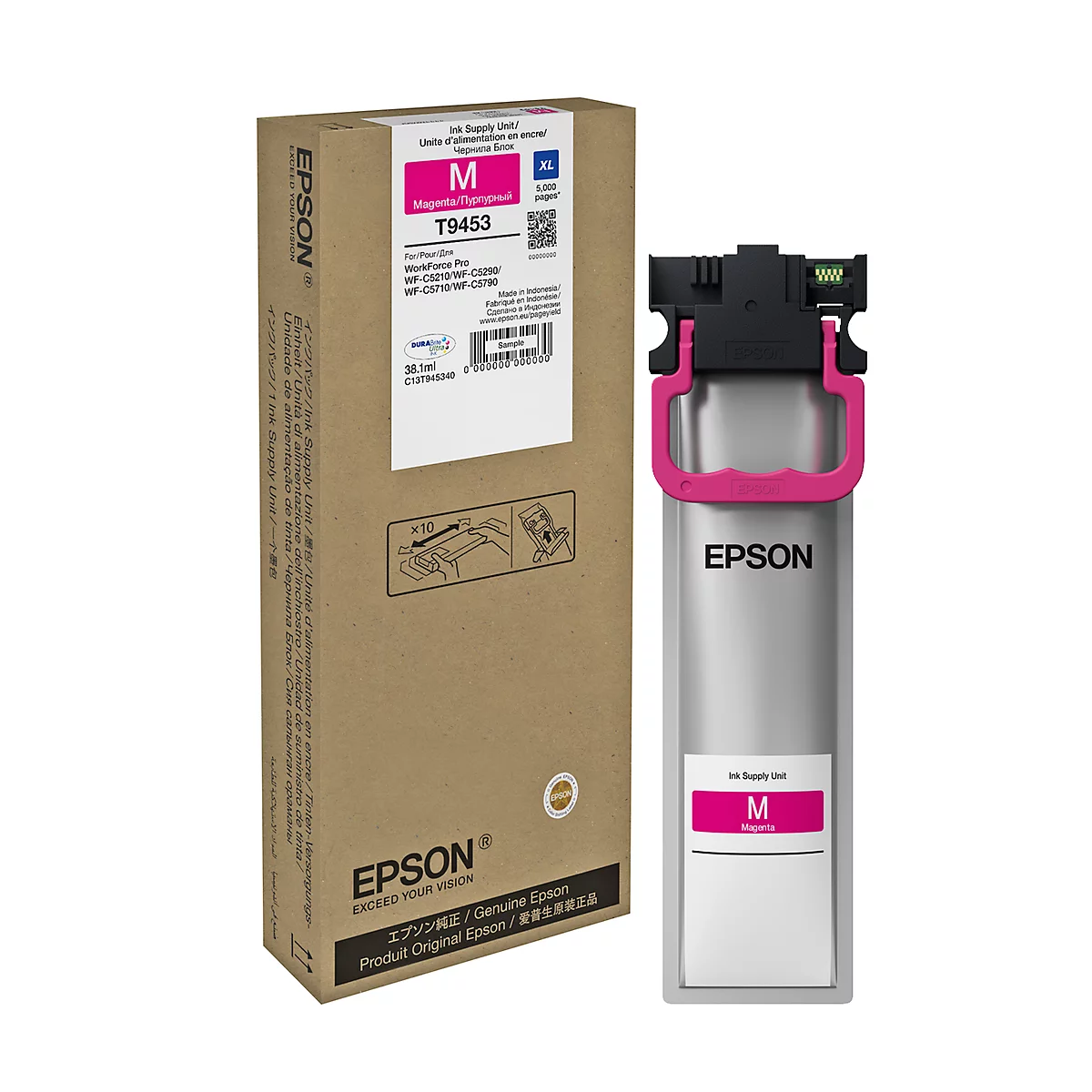 Original Epson Tintenpatrone T9453, Einzelpack, magenta