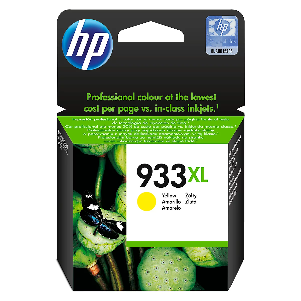 Original HP Tintenpatrone 933XL, Einzelpack, gelb
