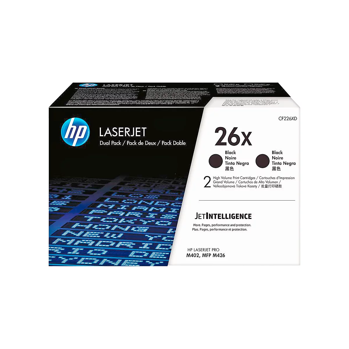Original HP Toner 26X, Doppelpack, schwarz