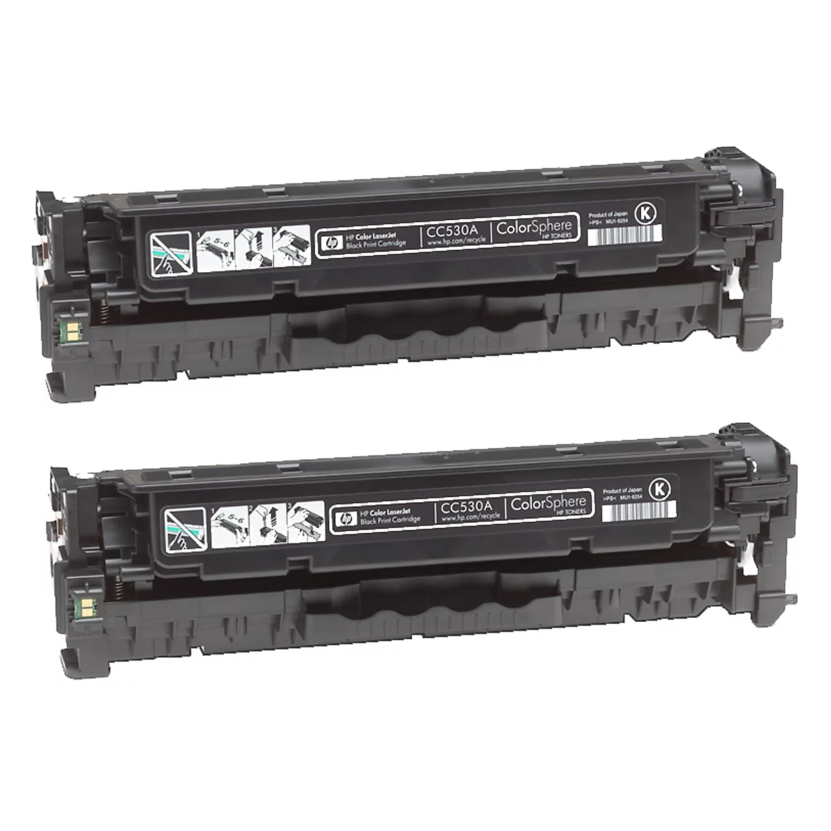 Original HP Toner 304A, Doppelpack, schwarz