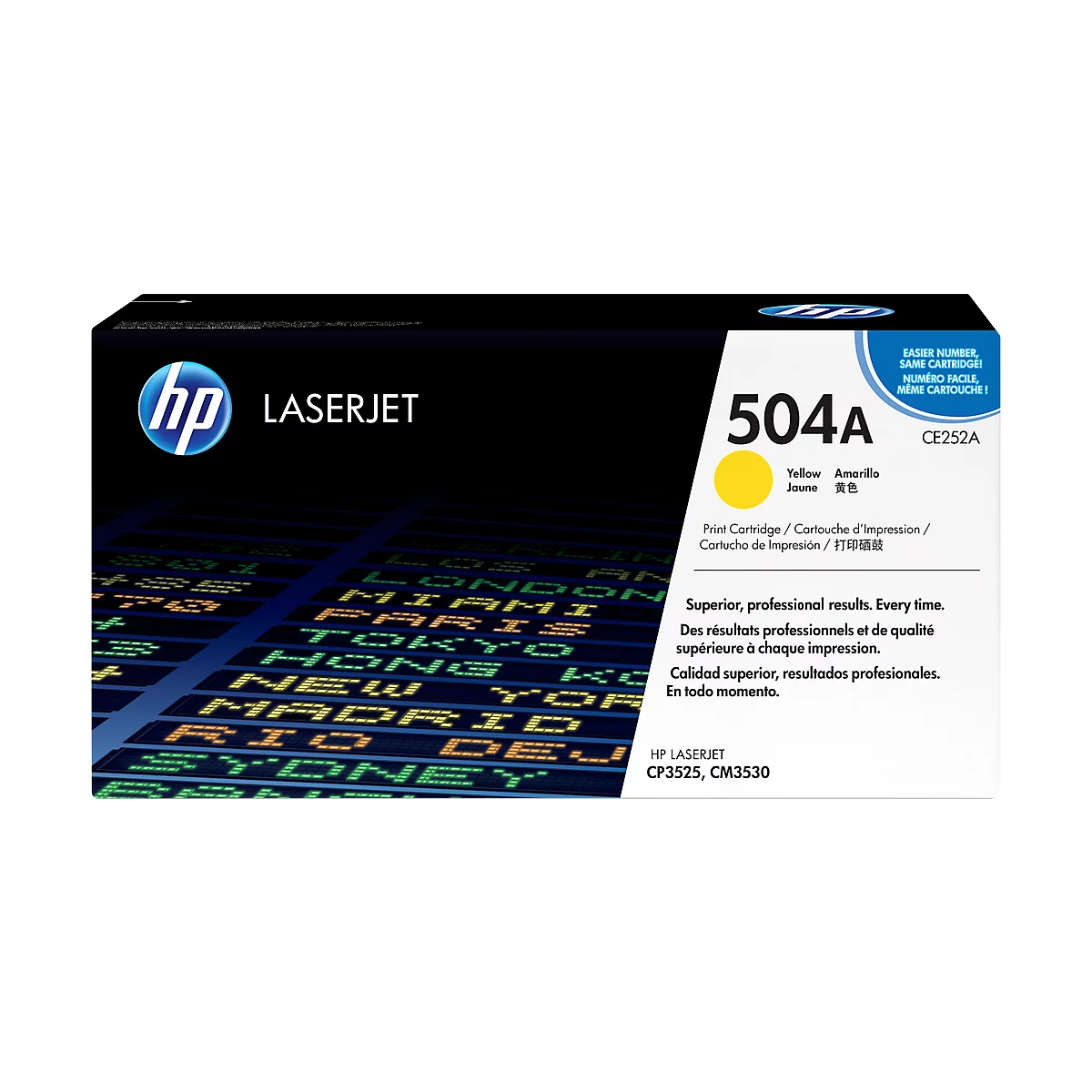 Original HP Toner 504A, Einzelpack, gelb