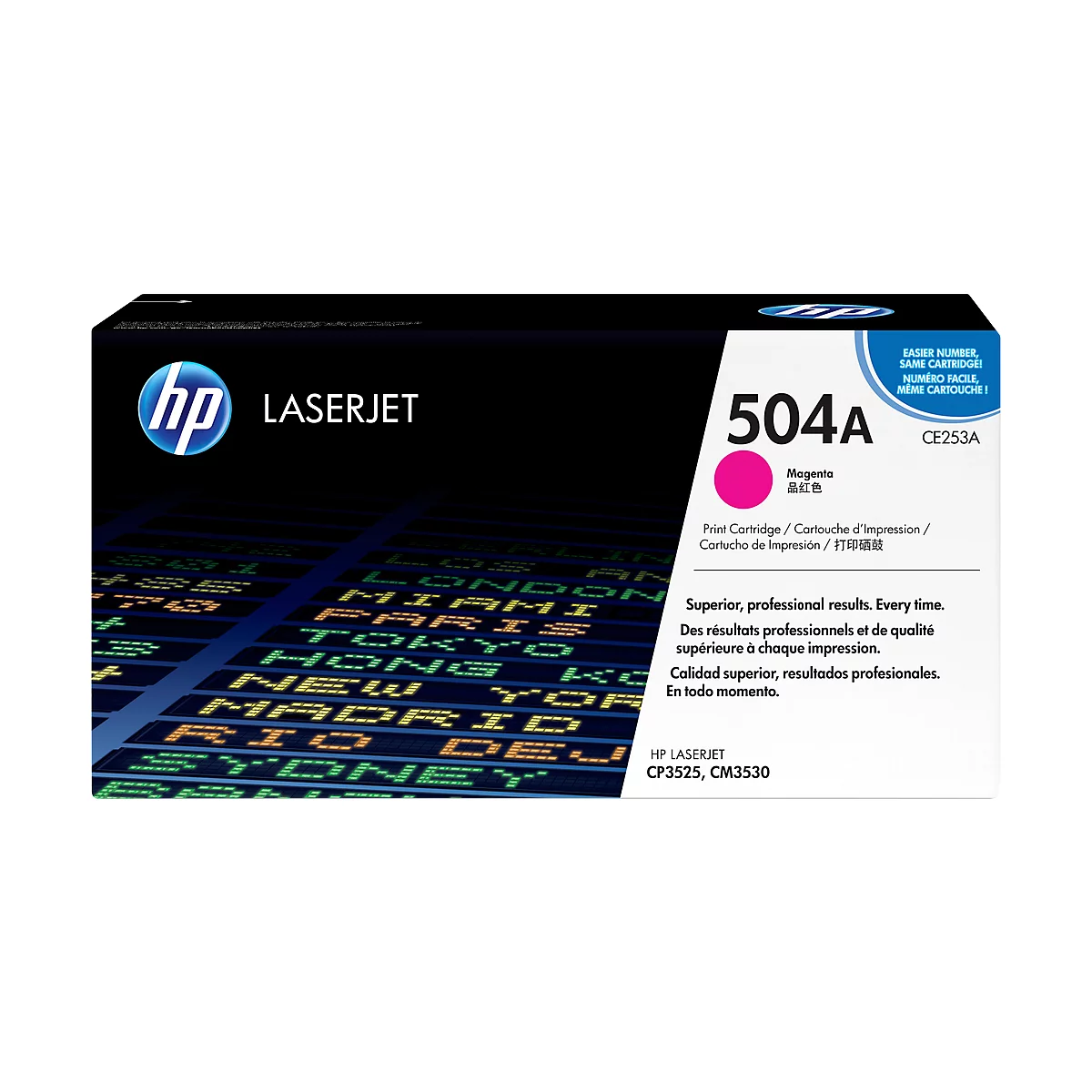 Original HP Toner 504A, Einzelpack, magenta