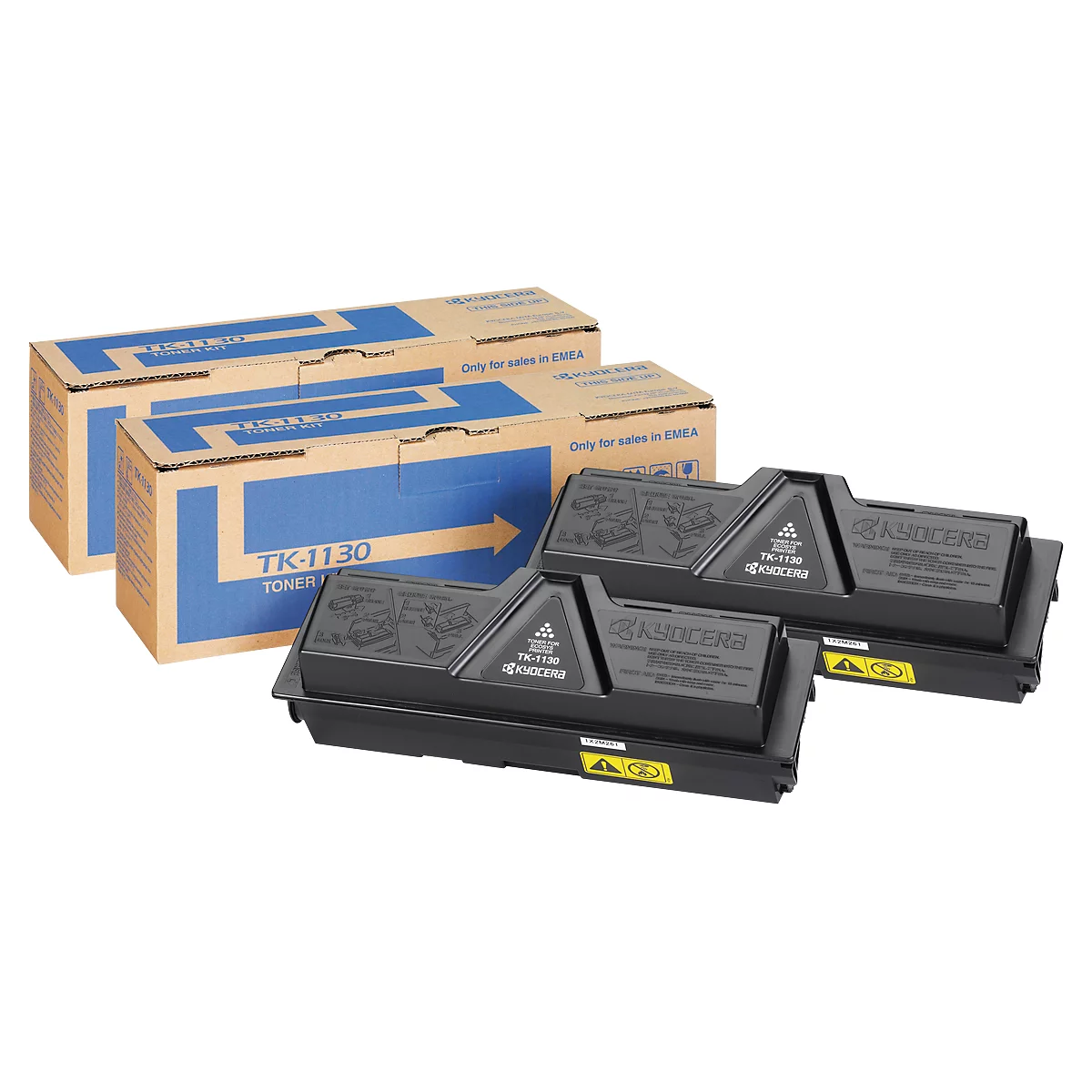 Original Kyocera Toner TK-1130, Doppelpack, schwarz