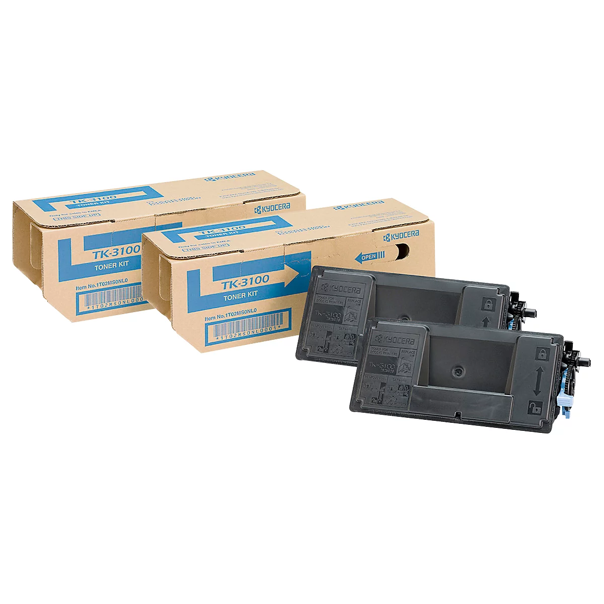 Original Kyocera Toner TK-3100, Doppelpack, schwarz