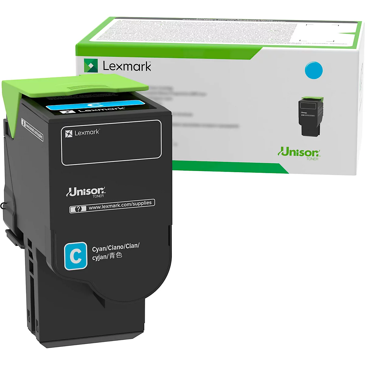 Original Lexmark Toner 78C2UE, Einzelpack, cyan