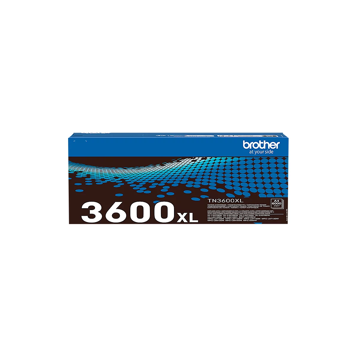 Originele Brother TN-3600XL toner, tot 6000 A4-pagina's, zwart