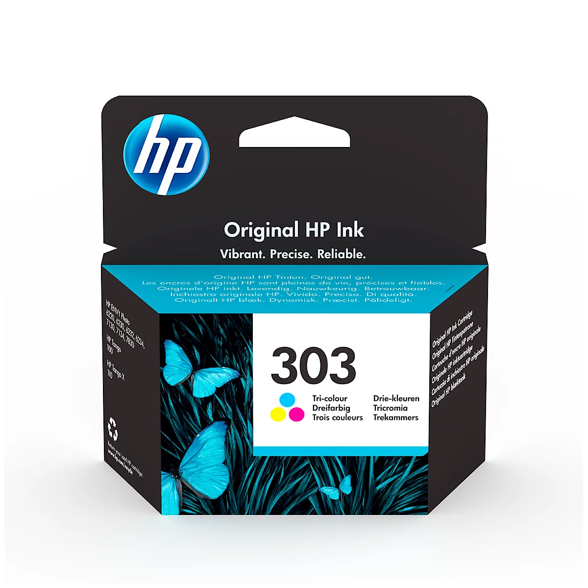 Originele HP inktcartridge 303 CMY, per stuk, driekleurig