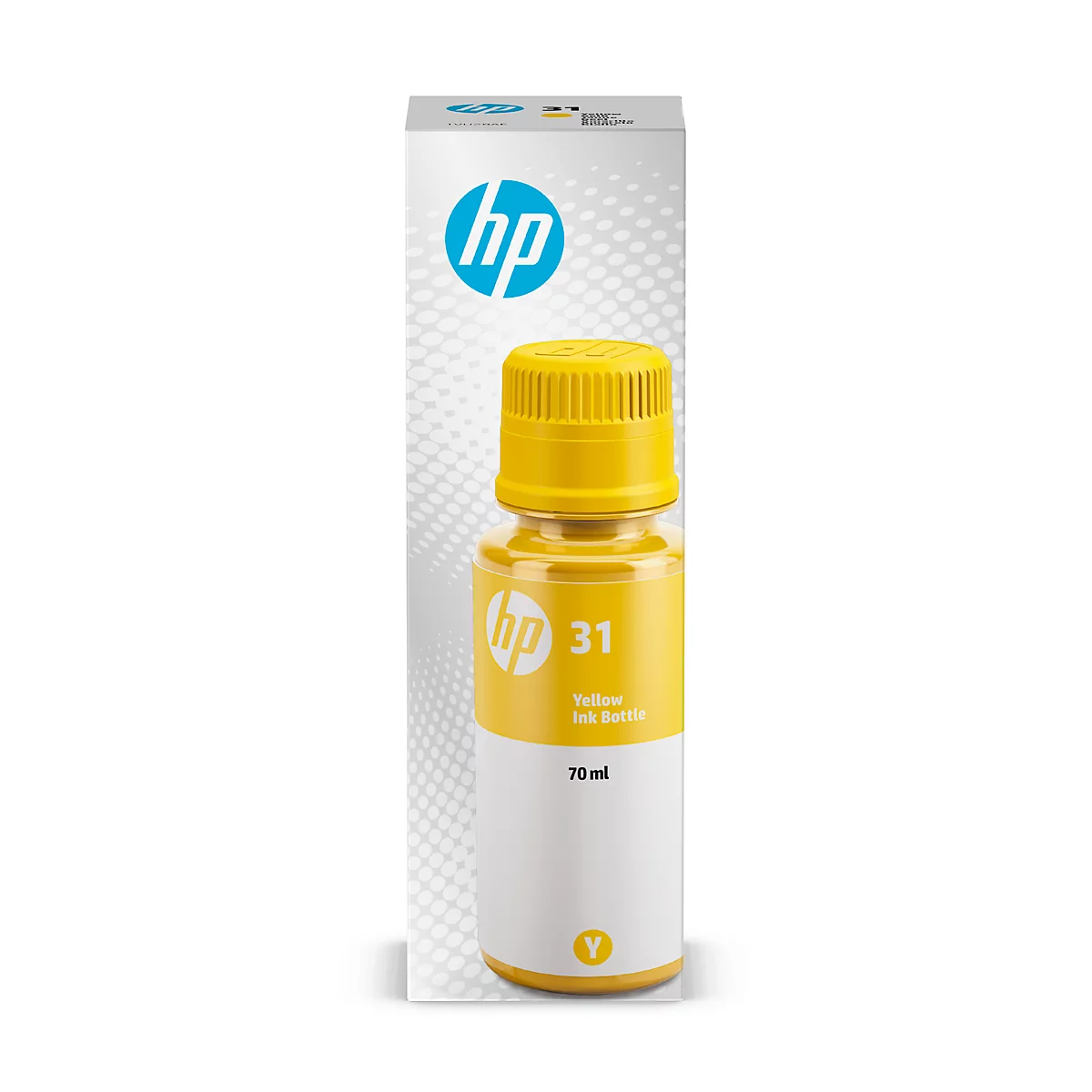 Originele HP inktfles 31, enkele verpakking, geel