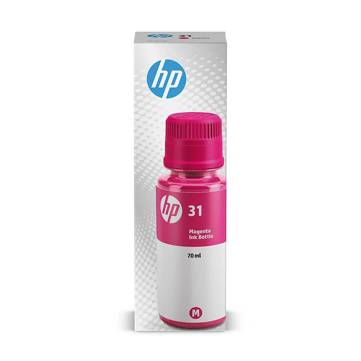 Originele HP inktfles 31, enkele verpakking, magenta
