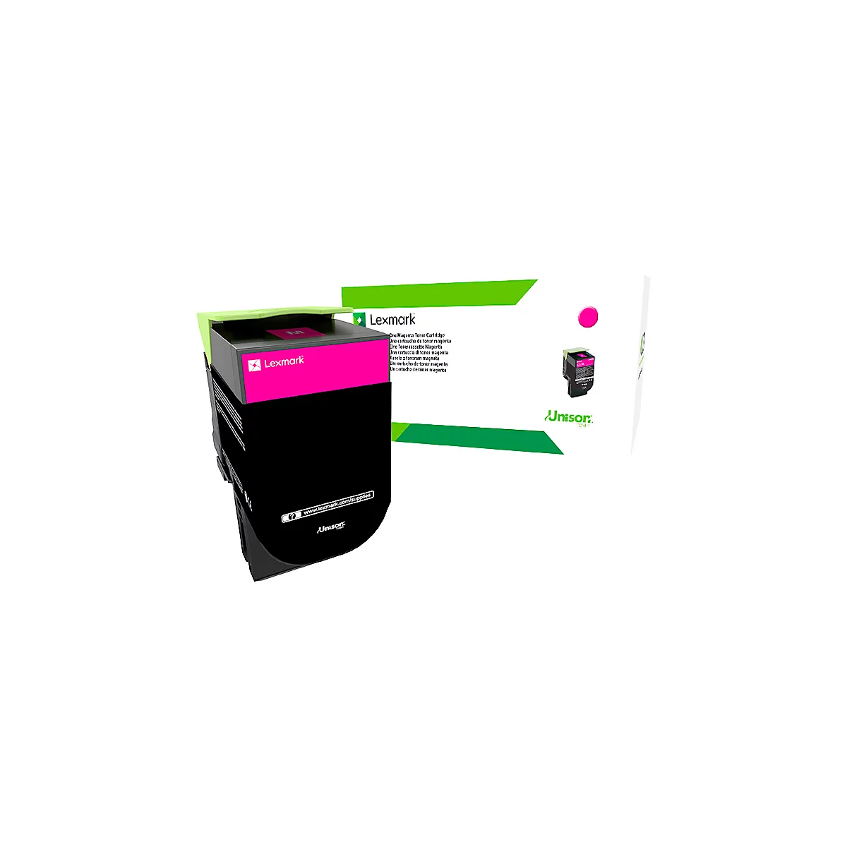 Originele Lexmark Toner 802HE, enkele verpakking, magenta