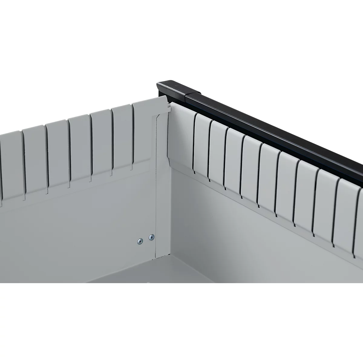Otto Kind établi large type 405, plateau en hêtre multiplex, jusqu'à 1 200 kg, L 1524 x P 750 x H 850 mm, acier, fermeture centrale, blanc aluminium/noir profond