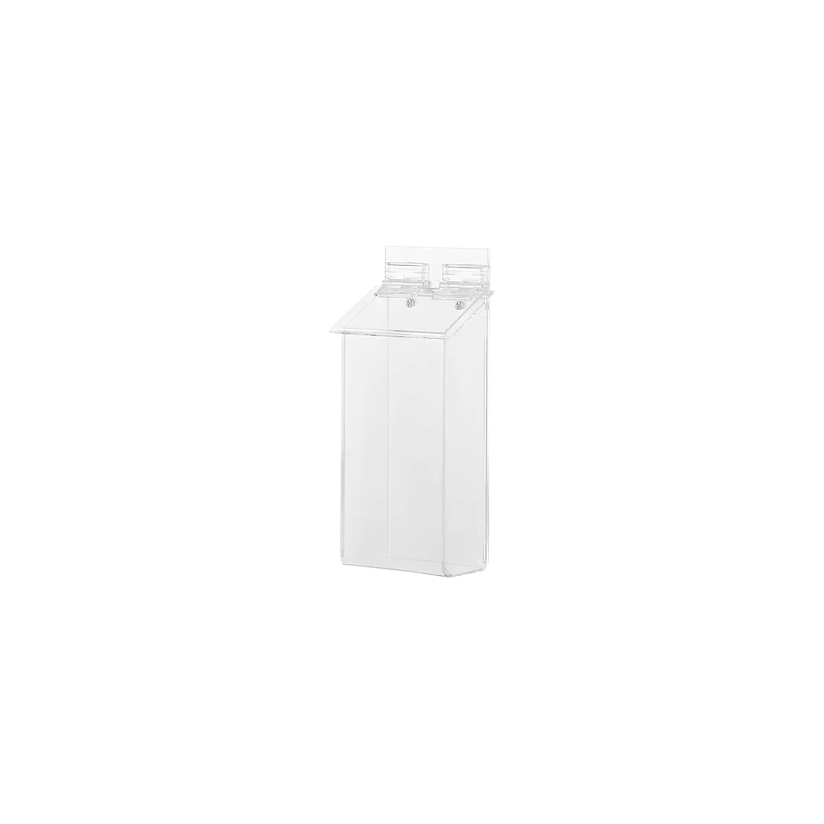 Outdoor-folderhouder, transparant, voor DIN lang, B 135 x D 80 x H 290 mm