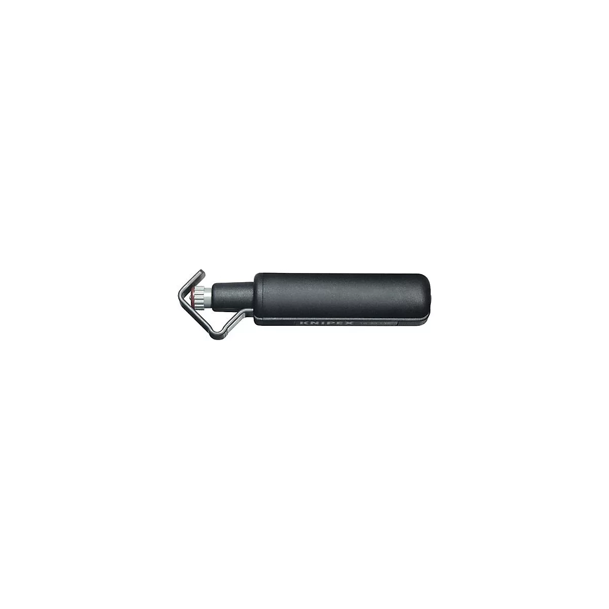 Outil noir avec support et poignée, lettrage Knipex.