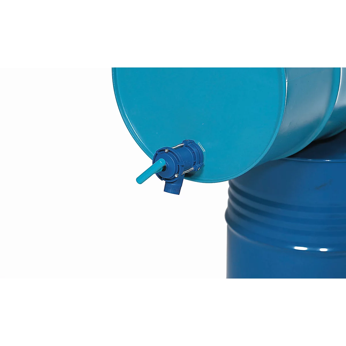 Outil pour fûts, polypropylène, bleu, L 100 x P 200 x H 160 mm, pour fûts avec filetage BSP Tri-Sure de 2