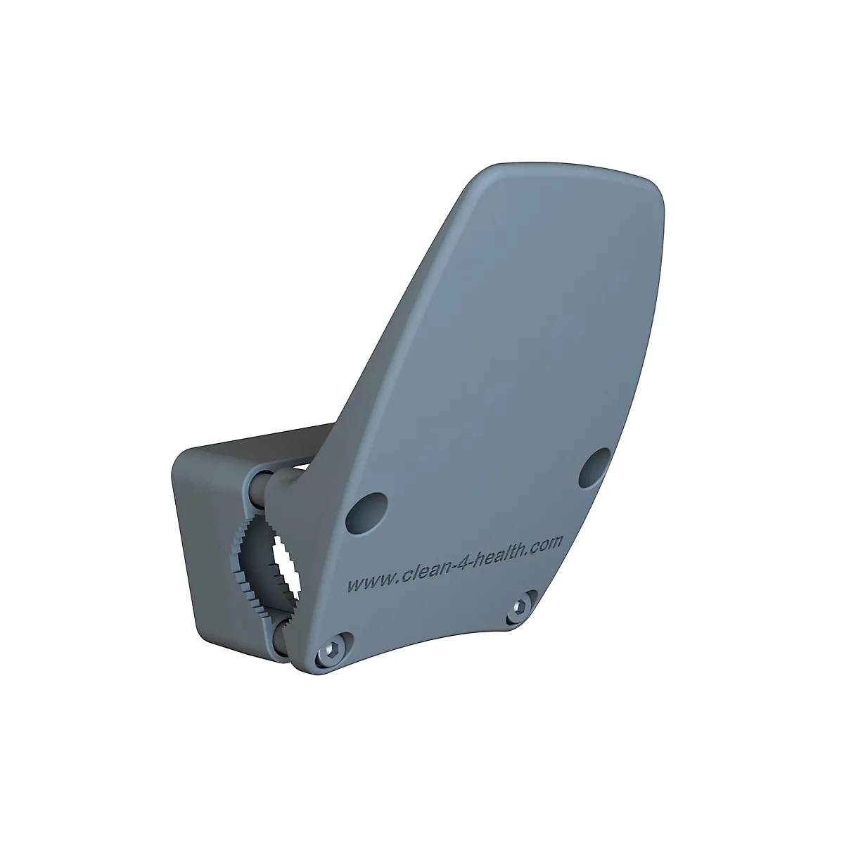 Ouvre-porte mains libres Clean4Health, pour poignées rondes et carrées de Ø 16-24 mm, polyamide, anthracite