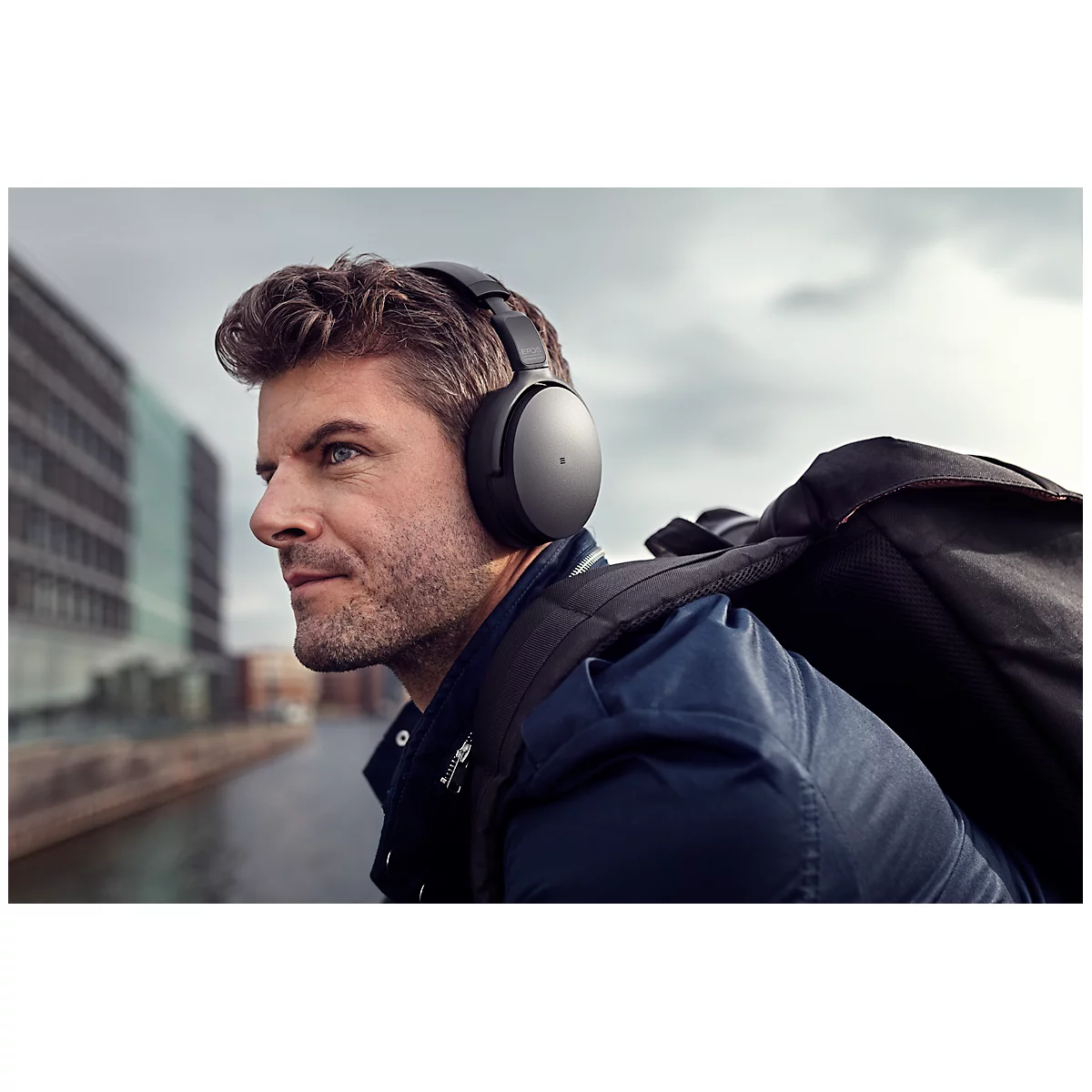 Over-Ear Bluetooth Headset SENNHEISER EPOS ADAPT 360, Active Noise Cancelling, vouwbaar, binaural, zwart