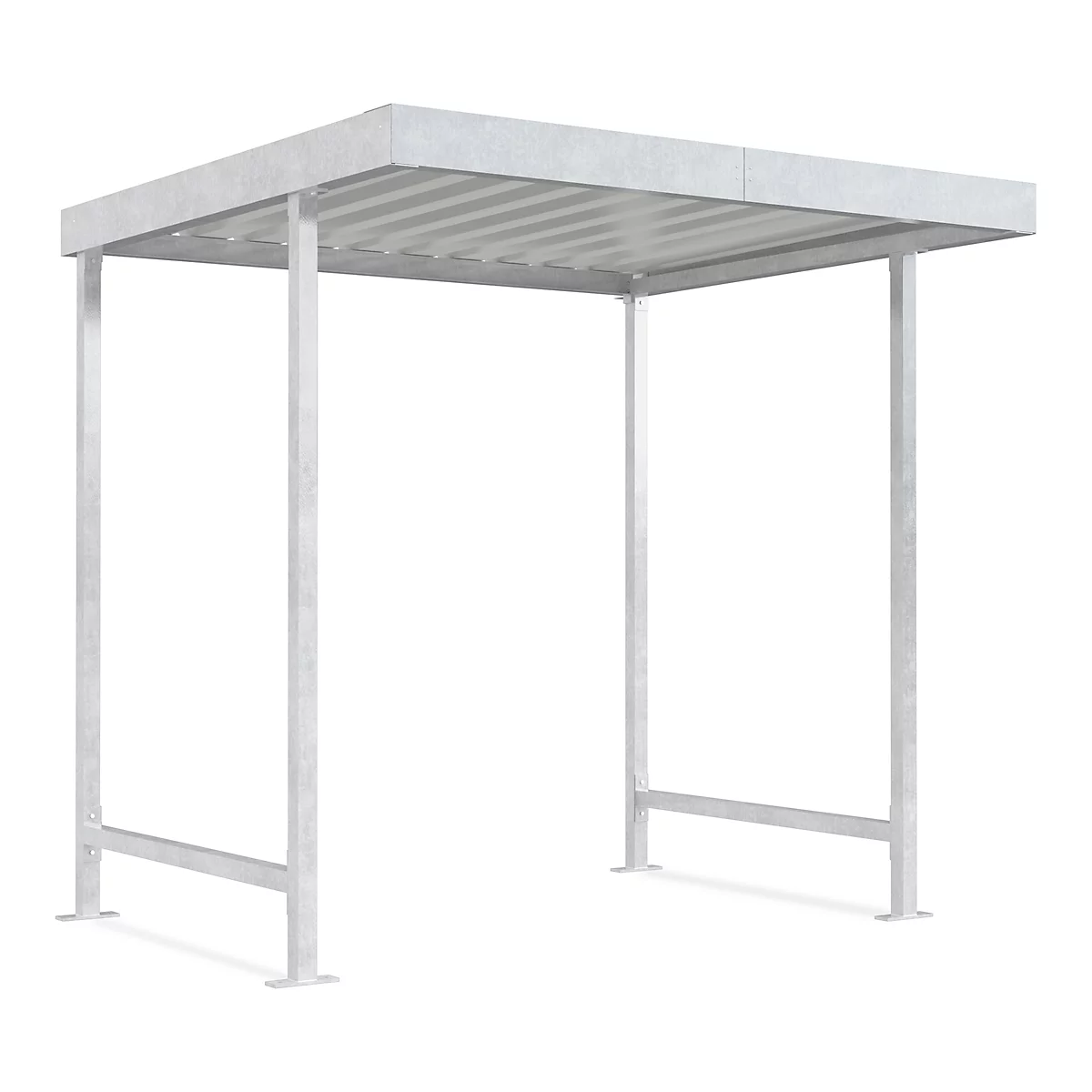 Overkappingssysteem model Leipzig, eenzijdig, basiseenheid, D 2200 mm, B 2250 mm, gegalvaniseerd