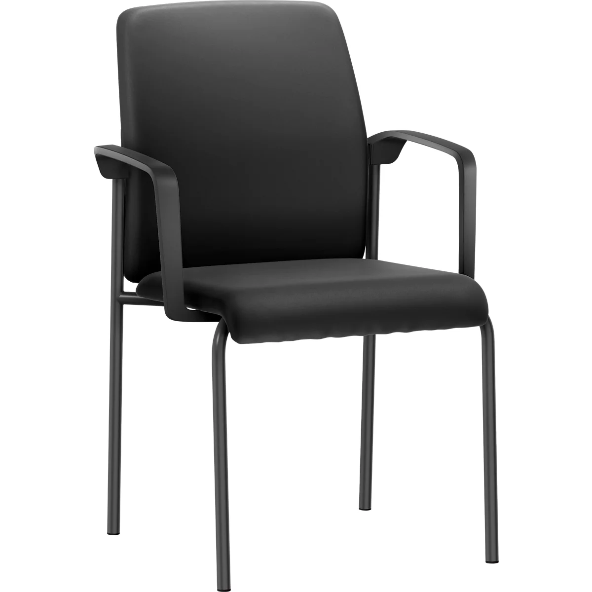 Overtrekset C, voor bezoekersstoelen, antimicrobieel, afwasbaar, zwart