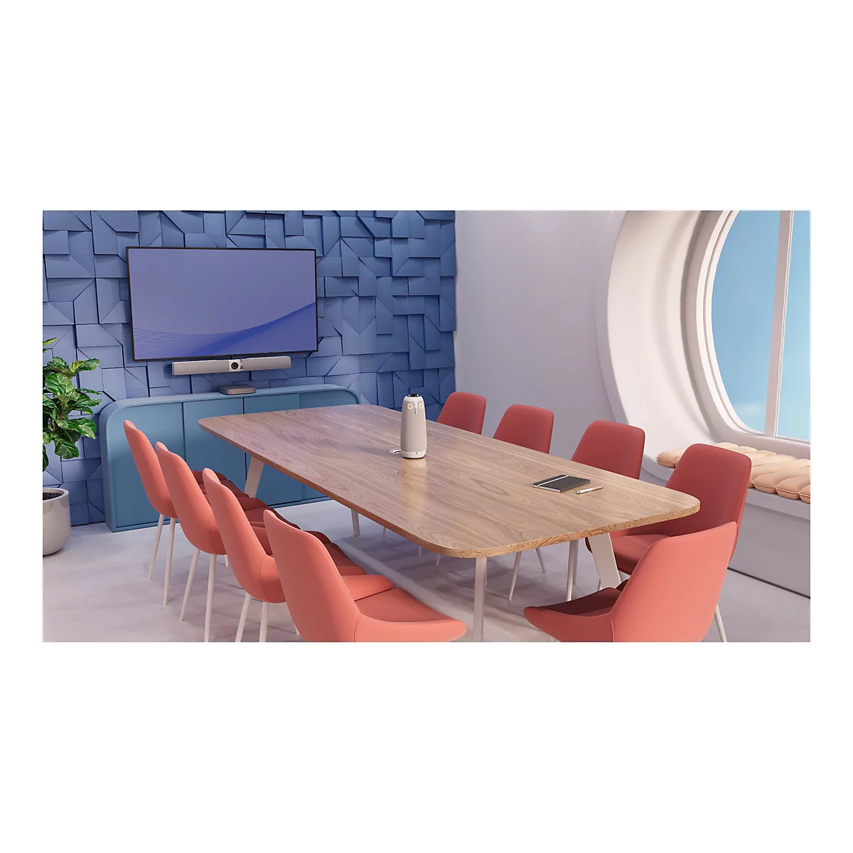 Owl Labs Owl Bar - Videokonferenzkomponente - Zertifiziert für Microsoft Teams - Grau