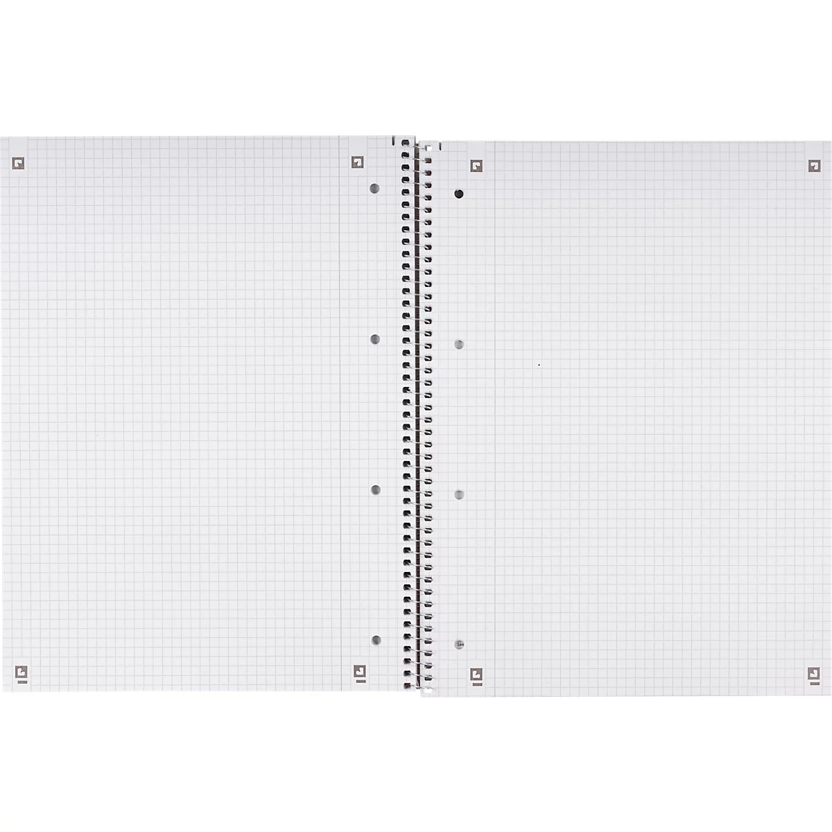 Oxford Collegeblock Recycling, 80 Blatt, DIN A4+, 90 g/m², 4-fach gelocht, Spiralbindung, OPTIK PAPER®, kariert, Rand links, rot