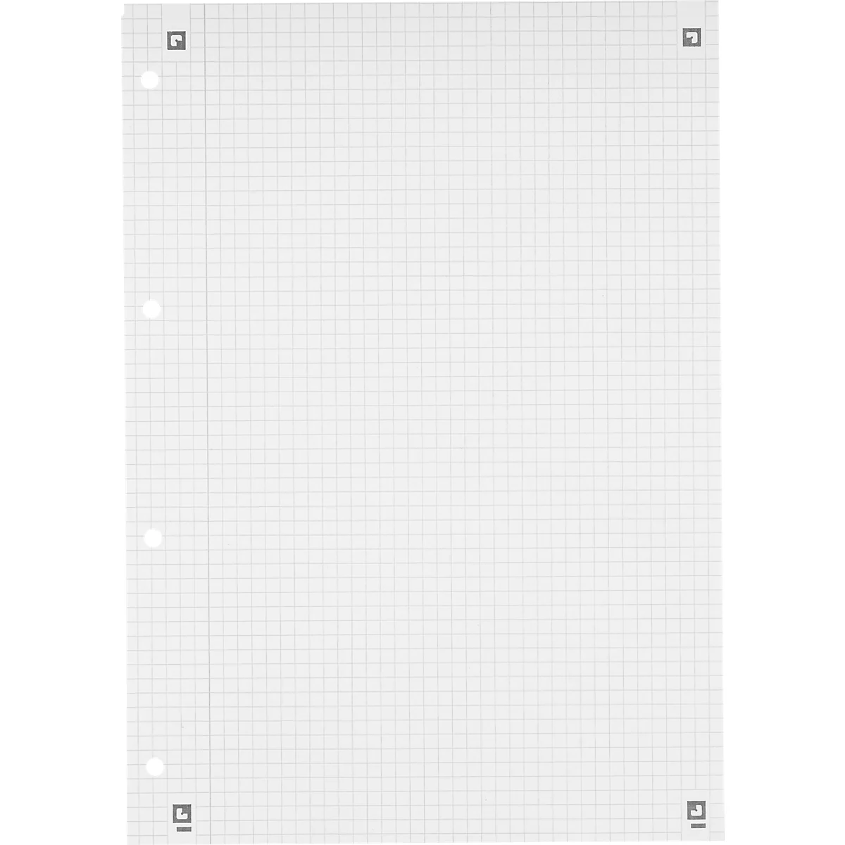 Oxford notitieboek recycling, 80 vel, DIN A4+, 90 g/m², 4-gaats perforatie, spiraalbinding, OPTIK PAPER®, vierkant, linkermarge, rood