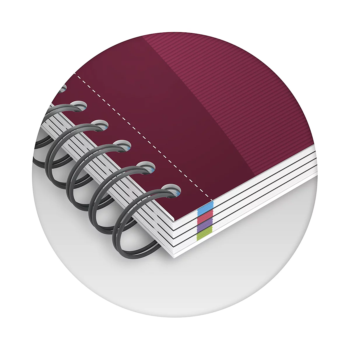 Oxford Office Notebook Europees boek, DIN A4+, vierkant, harde kaft, 5 stuks