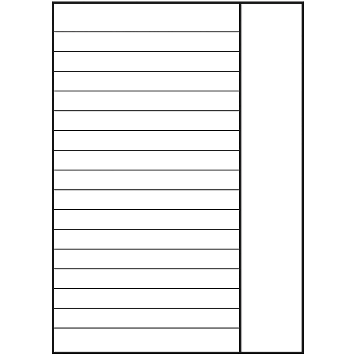 Oxford Schulhefte, DIN A4, 90 g/m², Lineatur 25 liniert mit breitem Rand rechts, 15 Stück à 16 Blatt