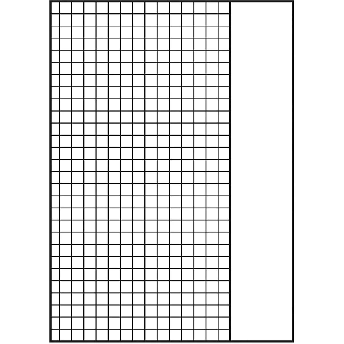 Oxford Schulhefte, DIN A4, 90 g/m², Lineatur 26 kariert mit breitem Rand rechts, 15 Stück à 16 Blatt