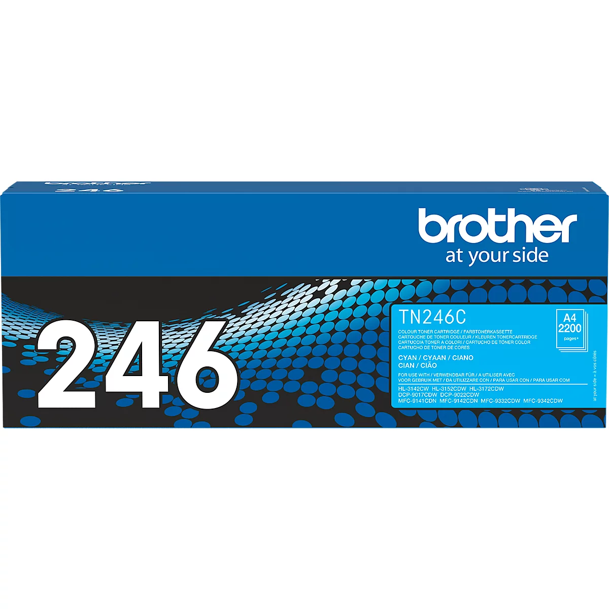 Pack économique cassette de toner TN-242/246 Brother, lot CMJN, noir, cyan, magenta, jaune