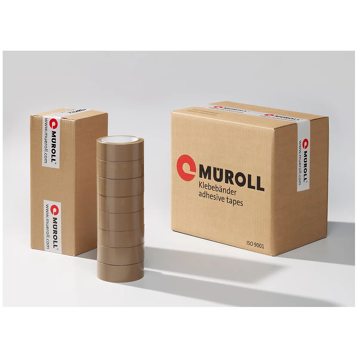 Packband PVC 100, 66 m x 38 mm, braun, 8er-Pack