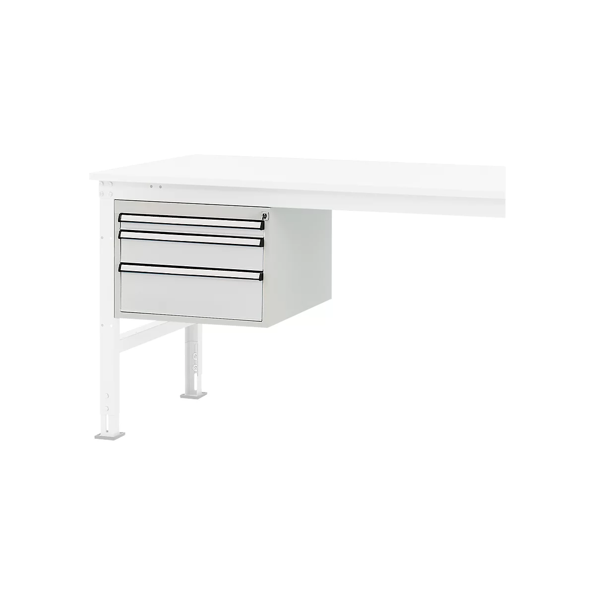 Packpool Schubladen-Unterbau, 3 Schubladen, f. Packpool Packtisch, 35 kg belastbar