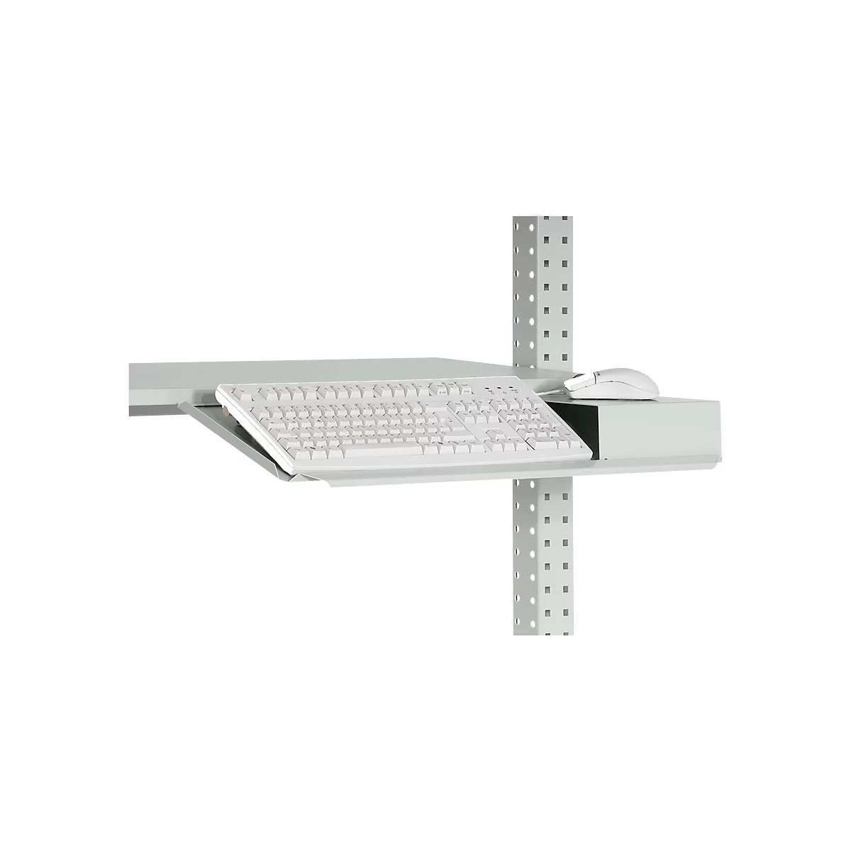 Packpool Tastatur-Träger, mit Mousefläche, vorne abgekantet, B 690 mm
