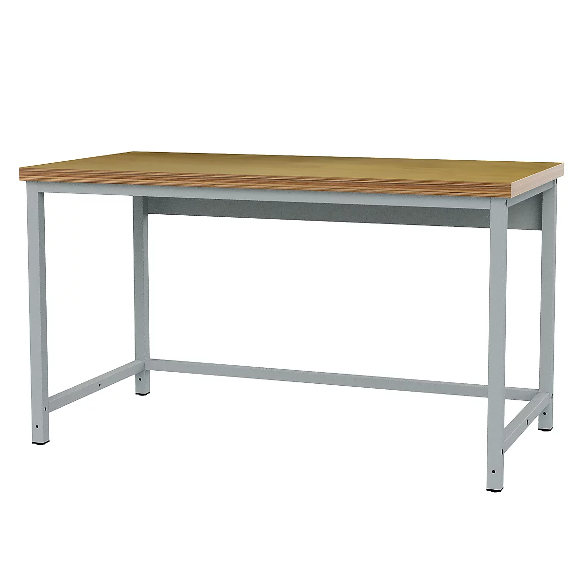Packtisch Bedrunka+Hirth Basic, Grundtisch, bis 300 kg, Buche-Multiplex-Arbeitsplatte, B 1500 x T 750 x H 859 mm