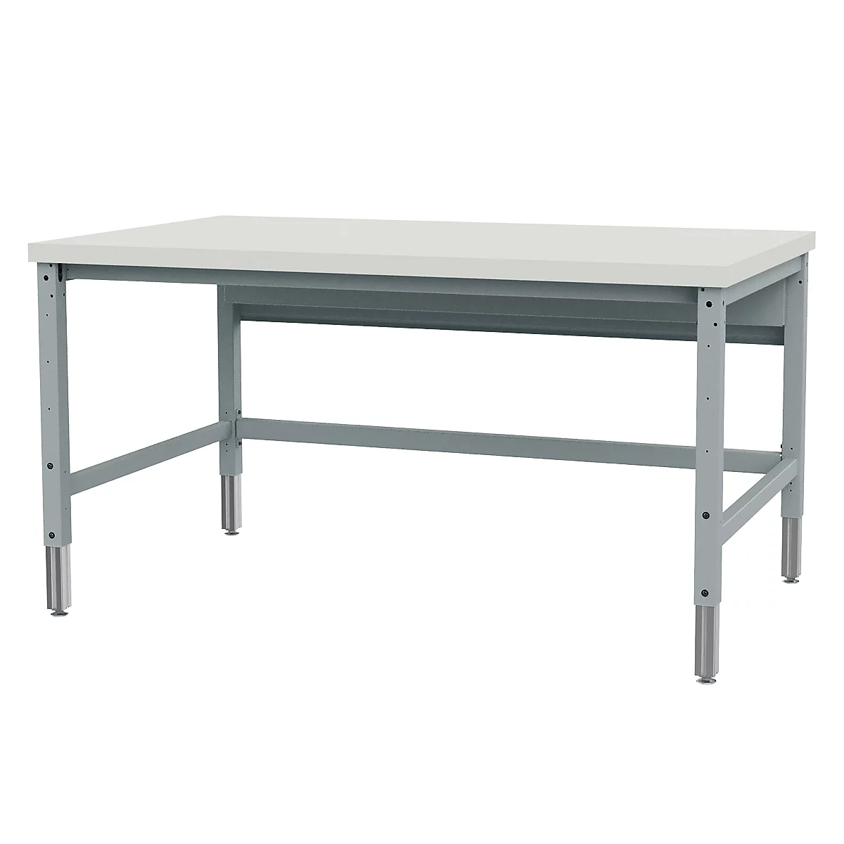 Packtisch Bedrunka+Hirth Komfort, Grundtisch, 1 Motor, elektrisch höhenverstellbar, bis 180 kg, MDF-HPL-Arbeitsplatte, B 2000 x T 750 mm