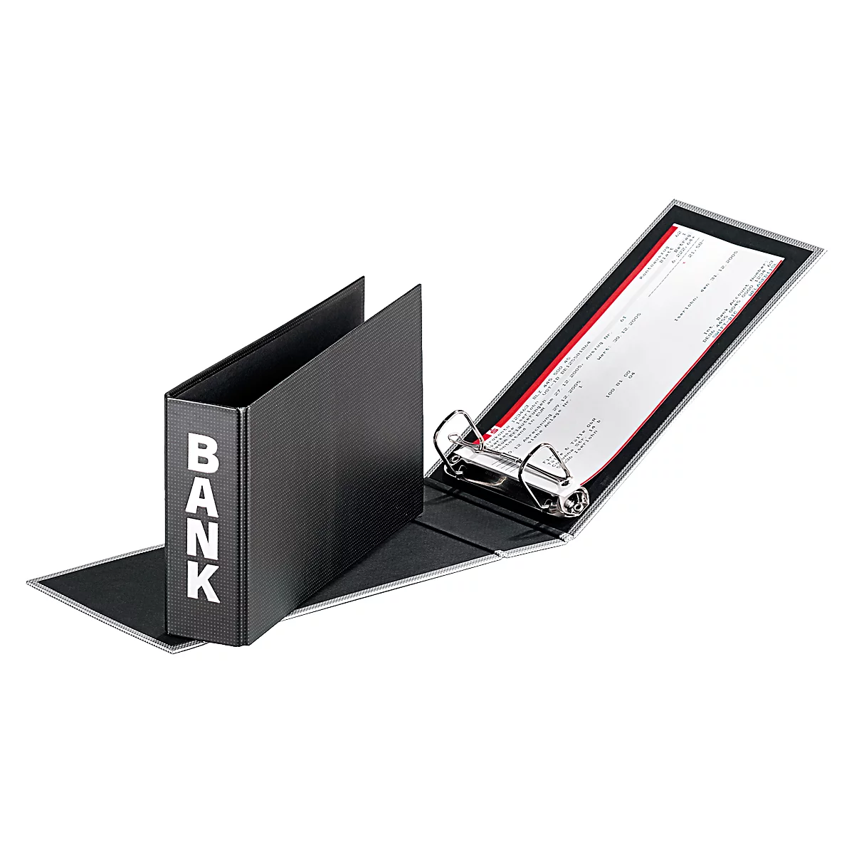 PAGNA Bankordner, PP Karton, Rückenbreite 52 mm, DIN A5 quer, schwarz