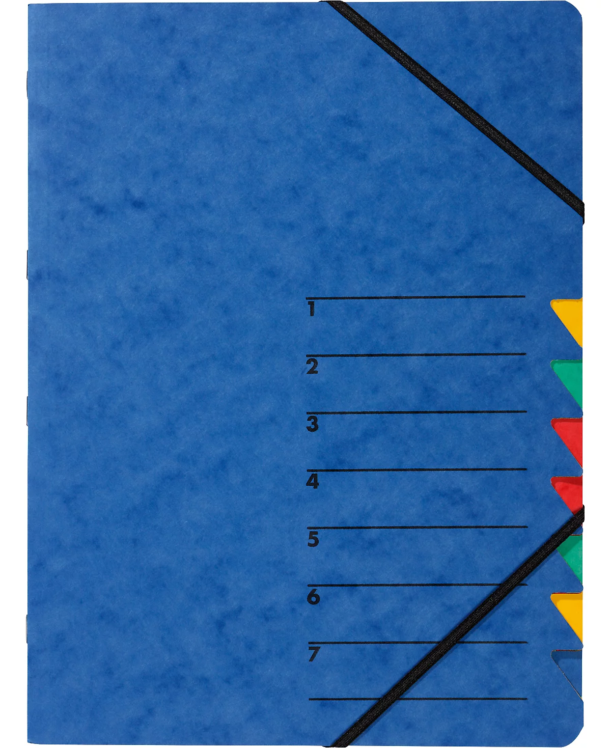 PAGNA documentenmap Easy, A4, elastieksluiting, 7-delig, blauw